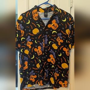 Halloween Mickey Button Up
